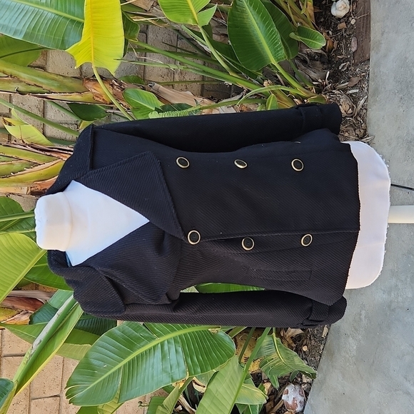 Element black medium black courody peacoat jacket - Picture 1 of 10